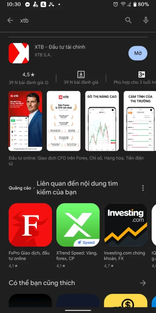 App XTB Trading